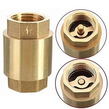 

Multi-functional Accessories Brass Connector Home In Line Tool DIY Spring Vertical Type Check Valve Home Improvement