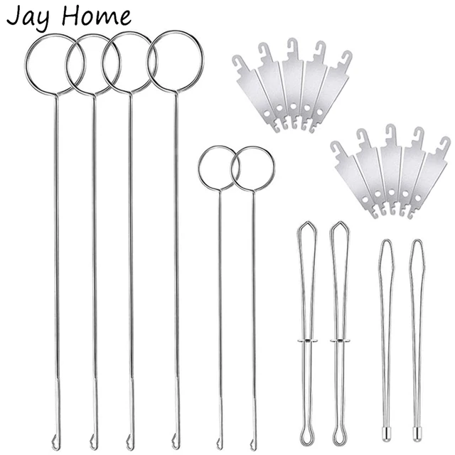 9pcs Drawstring Threader Set Elastic Threader Replacement Tools Sewing Loop