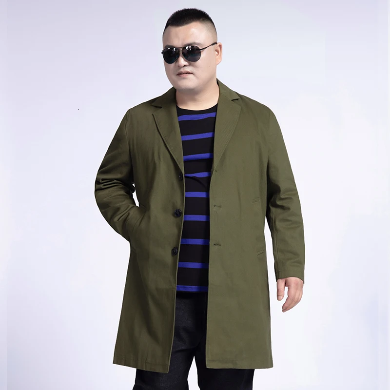 Большие размеры 8XL 6XL 5XL мужской Тренч 2020 модная дизайнерская Длинная ветровка