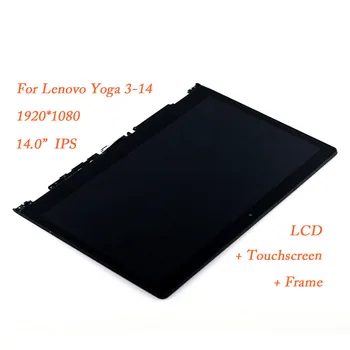 

For lenovo Yoga 3-14 LCD Display Touch Screen Assembly Frame Yoga3-14 1920x1080 LED IPS laptop LP140WF3-SPL2 1920 1080p