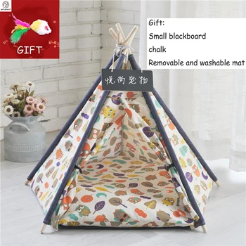 

Folding Pet Tent Dog Kennel Dog Cat House Tent Easy Operation Dog Fence Gate Puppy Bed Mat Indoor Outdoor Travel Supply