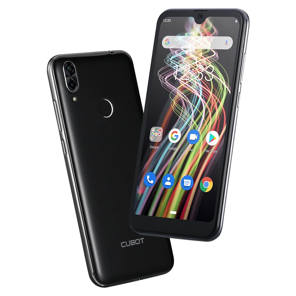  Cubot R19 3GB+32GB Smartphone 5.71'' Android 9.0 Quad Core Fingerprint Water Drop Screen Face ID Mo