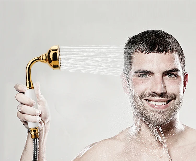 POMMEAU DE DOUCHE,Violetpomme de douche ronde rétro en céramique et