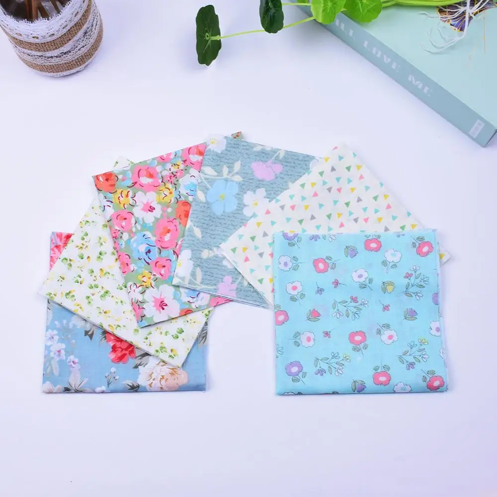 28 6pcs «Сделай сам» для детей 6/7 8 шт./лот 25x25 см, разные цвета, смешанный узор хлопок Pur-cut Лоскутная Ткань Набор для шитья квилтинга ремесла для ручной работы - Цвет: 28 6pcs