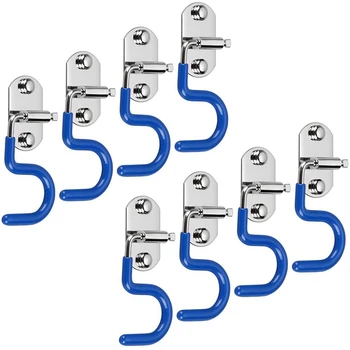 

HOT Mop Broom Holder Storage Hook, 8-Piece S-Type Wall-Mounted Cleaning Tool Organizer, Space-Saving Broom Mop Rake Rack