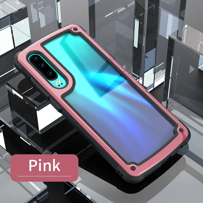 Candy Pink ASINA бампер чехол для huawei P30 Pro P20 силиконовый роскошный противоударный Прозрачный чехол для телефона для huawei mate 20 Pro P30 P20 чехол - Цвет: Candy Pink