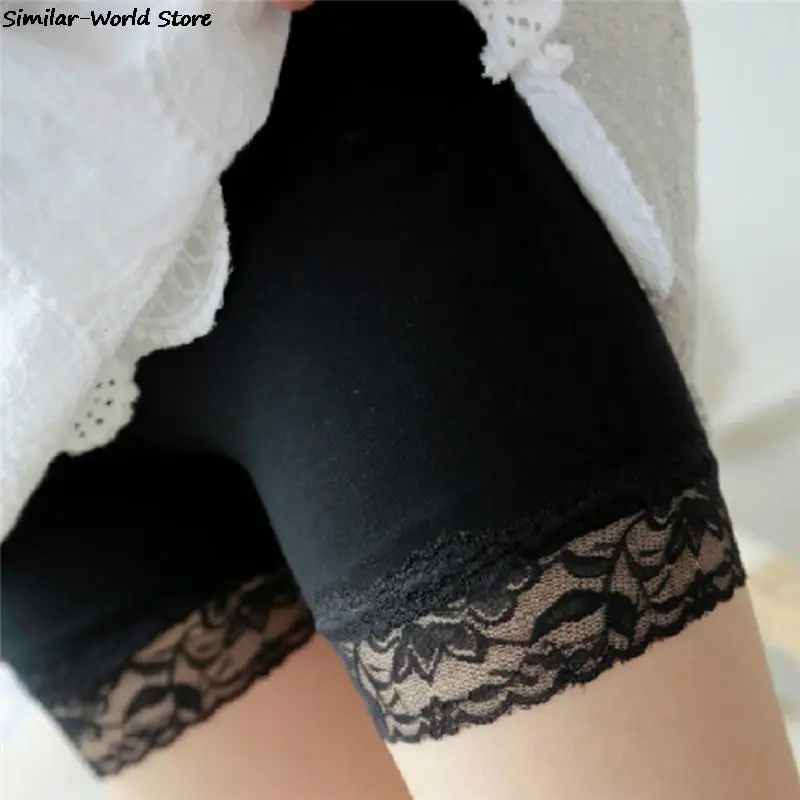 Women Safety Short Pants Summer Seamless Shorts Under Skirt Lace Underwears Modal Boxers safety shorts safety pants