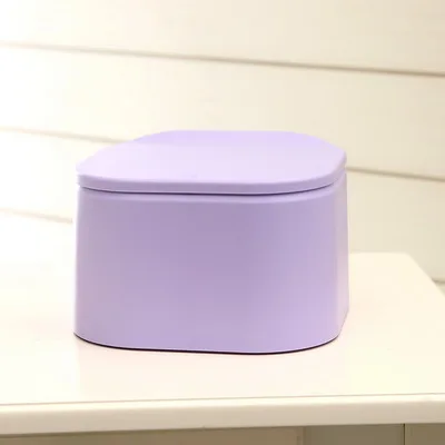 purple Мини-мусорный бак пуш-типа с коробка для хранения с крышкой мусорное ведро пластиковая бумажная корзина бытовые товары для офисного стола Органайзер - Цвет: purple