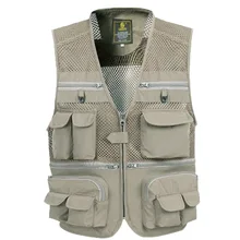 Тактический жилет, пальто, модный мужской летний жилет для фотографа, сетчатый Рабочий жилет без рукавов, инструмент, много карманных жилетов, плюс размер 5XL