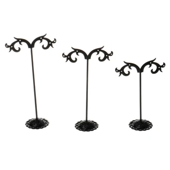 

Set Of 3 Earrings Jewellery Shop Display Stand Holder Showcase Storage Box Case