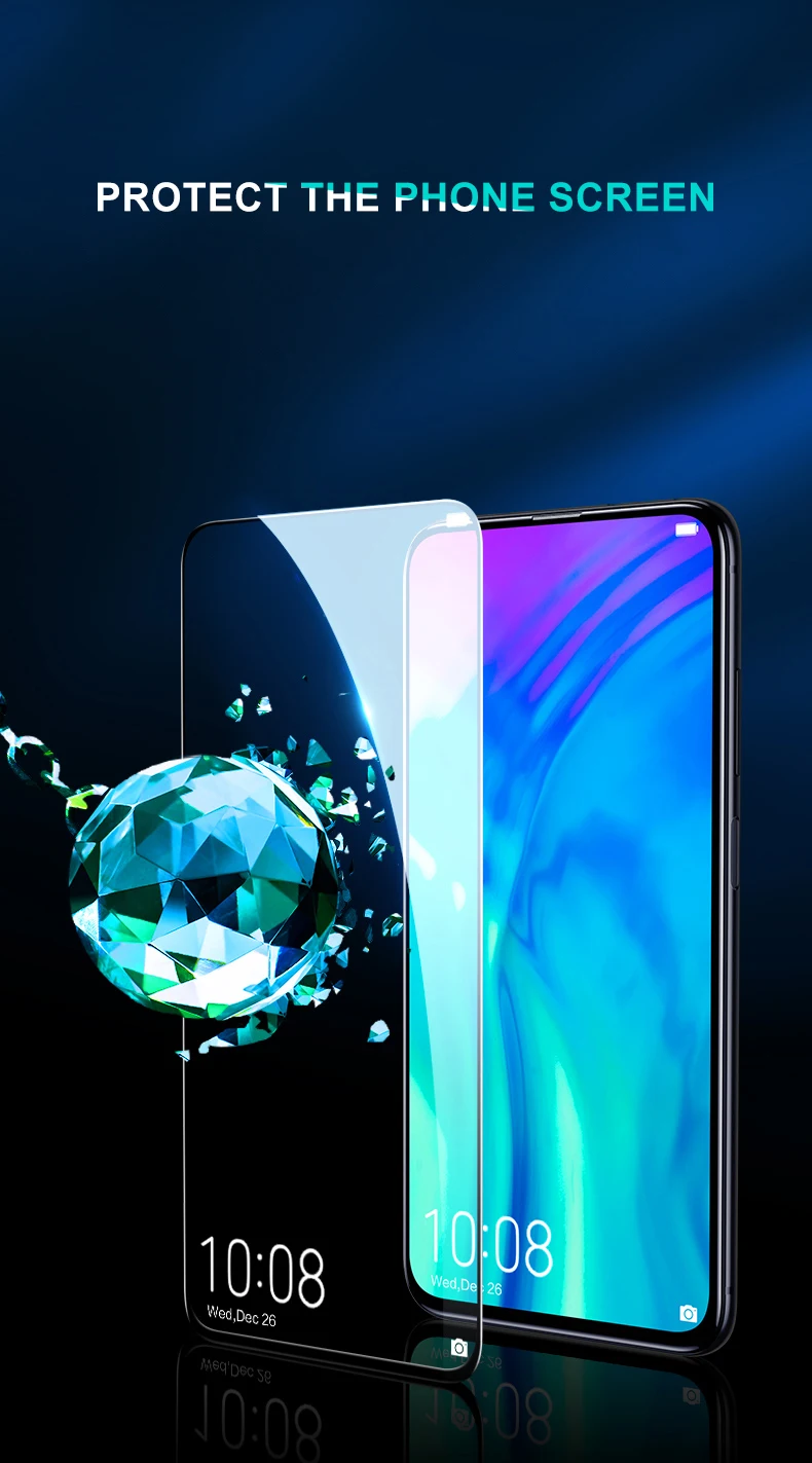 15D закаленное стекло для huawei Y9 Prime защита экрана на Y5 Lite Y6 Y7 Prime Y6 Y7 Pro Y7S Защитная стеклянная пленка