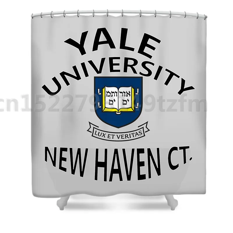 Водонепроницаемый занавеска для душа s YALE Университет бульдоги занавеска для душа принт полиэстер ткань занавеска для ванной комнаты с 12 крючками