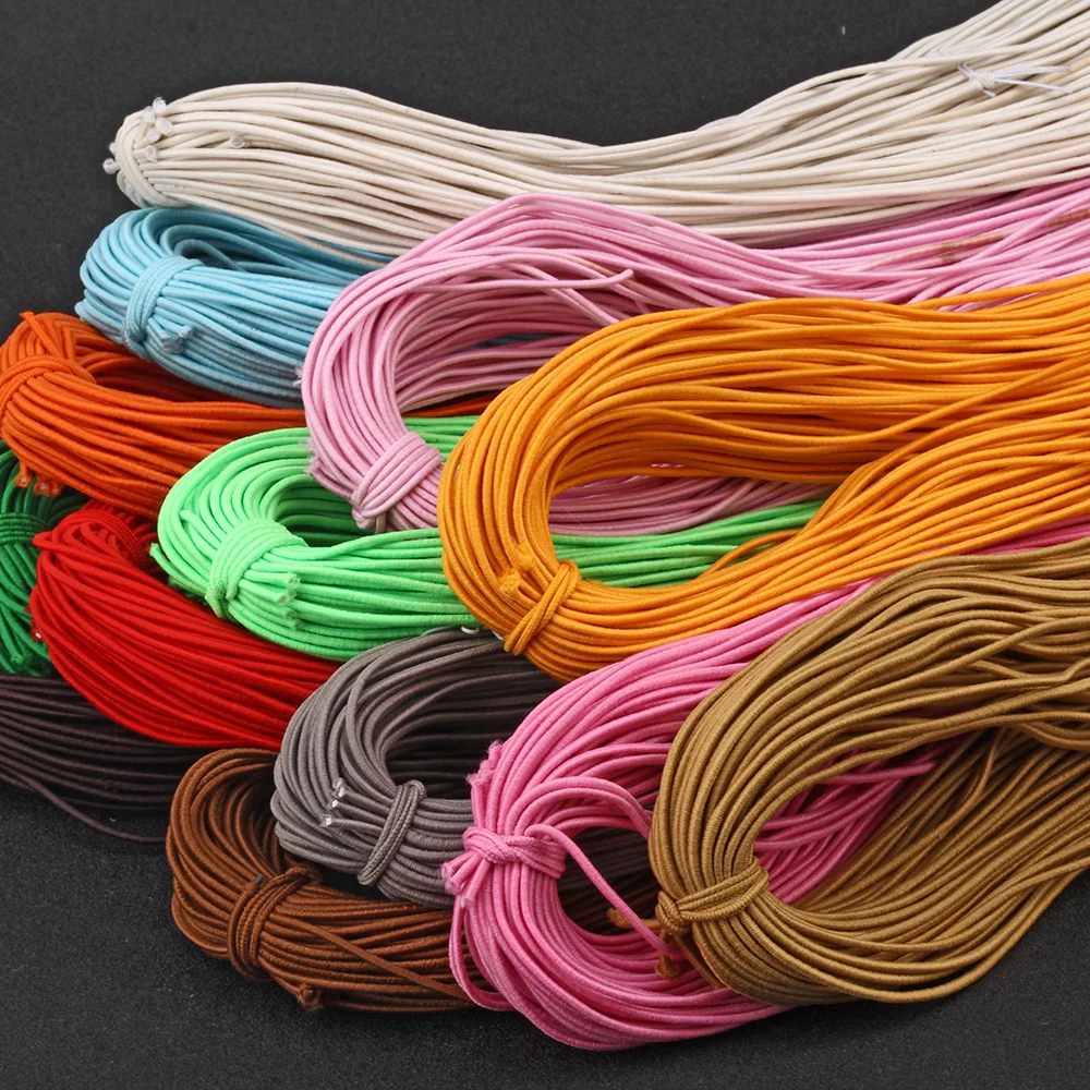 75meters/roll 1.5mm Elastic Thread Cord Color Beading Rope Rubber