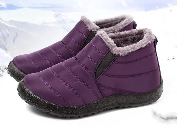 Женские зимние ботинки; теплые короткие плюшевые зимние ботильоны на меху; женская замшевая обувь на платформе; Женская Удобная обувь; Прямая