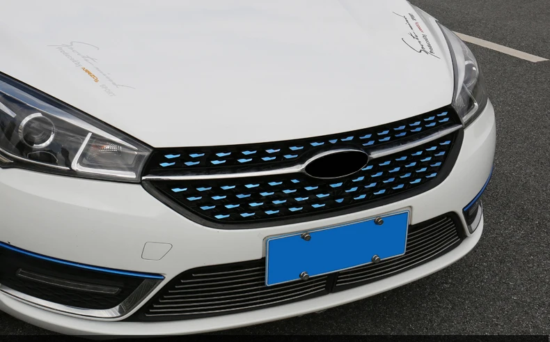 Для Chery ARRIZO5 ARRIZO 5, новинка, нержавеющая сталь, управление, передняя сторона, звездная сетка, блестки, Внешнее украшение, автомобильные аксессуары