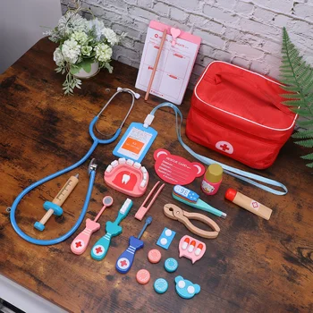 

1 Set Doctor Supplies Toy Funny Wooden Creative Play House Toy Kid Toys Educational Playthings for Store Shop
