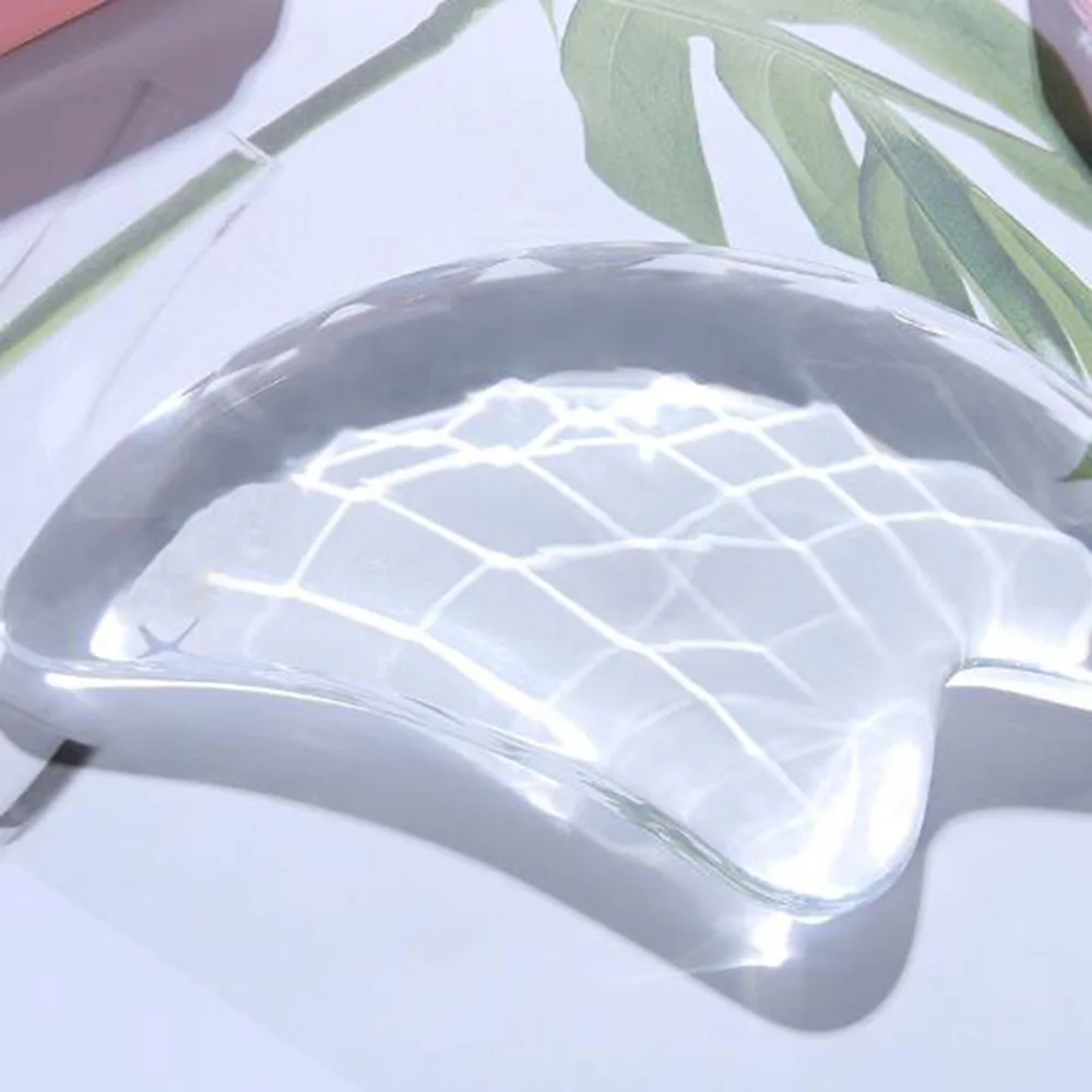 1pcs Natural Jade Stone Crystal Scraping Board Guasha Board Face Arms Legs Full body Detoxification Massage 5