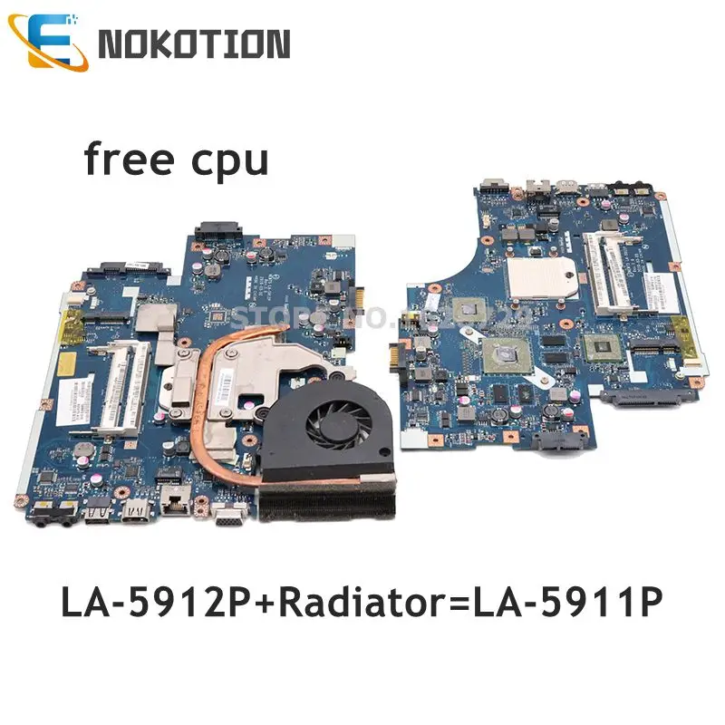 Great Value  NOKOTION MBPTQ02001 MBNA102001 LA-5912P For Acer aspire 5551 5552 5551G 5552G PC Motherboard compat