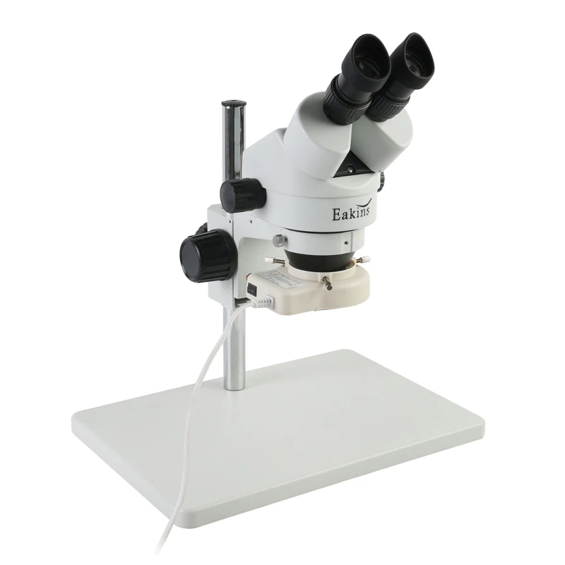 US $189.54 35X90X 7X45X Binocular Stereo Zoom Microscope 1X 05X 20X Auxiliary Objective Lens 56 LED For PCB Board Soldering Repair
