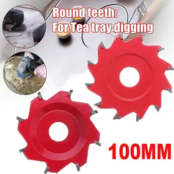 

100mm Carbon Steel Saw Blade 12 Teeth / 8 Teeth For DIY Woodworking Angle Grinder Table Disc Circular Hexagonal Shovel Blade