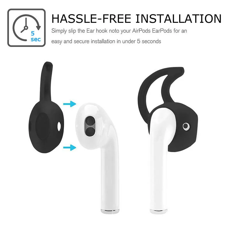 Мягкие силиконовые крючки для ушей держатель для наушников для Apple AirPods спортивные аксессуары LHB99