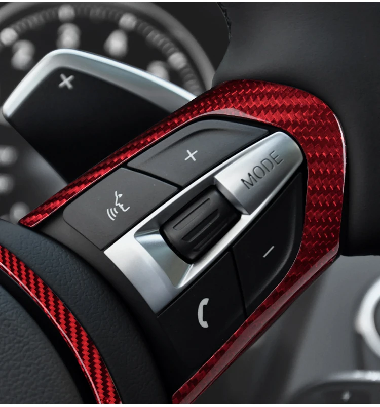 T-carbon carbon fiber steering wheel trim steering cover for M series