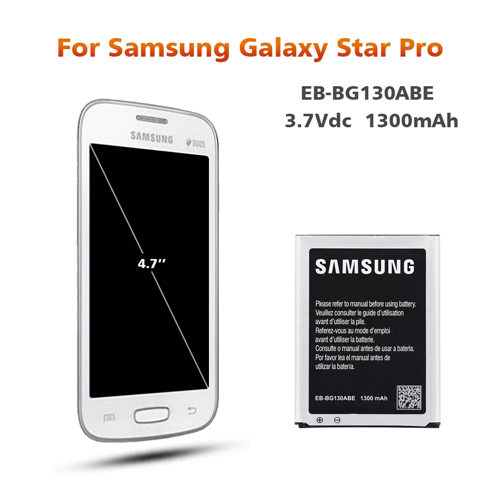 Аккумулятор для samsung G130 EB-BG130ABE 1300 мАч для samsung Galaxy Star2 Pro G3130 Dous G130H Сменный аккумулятор для телефона