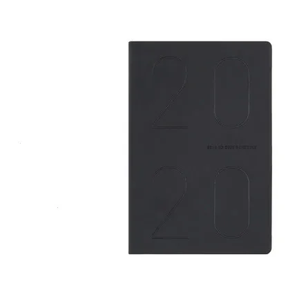Корейский Macaron Agenda планировщик Органайзер Kawaii твердый переплет дневник для девочек записная книжка журнал уплотненный блокнот для планирования - Цвет: Black