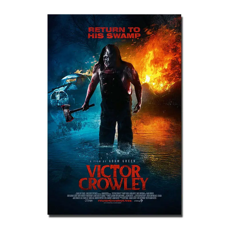 D0177 Victor Crowley Hatchet Movie Silk Poster Art Decor Painting Gift - Painting & Calligraphy -