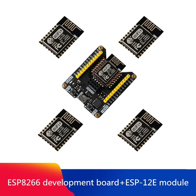 С ESP8266 Тесты воротник-стойка (макетная плата) ESP-12E модуль Wi-Fi серийный совместим с
