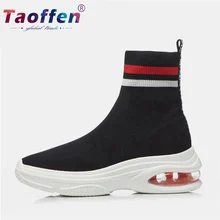 Taoffen/Женская обувь; прогулочные спортивные женские кроссовки; Легкая трикотажная спортивная дышащая женская повседневная обувь; размеры 34-39