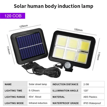 

120 LED Solar Powered PIR Motion Sensing Led Solar Light Outdoor Solar Light Bird Lamp Solar Light Outdoors Solar Led Solar Lamp