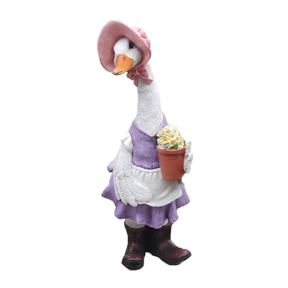 Garden Duck Resin Drake Decorations Statue-funny Gifts 13 X 9.4 5.5 Inches Winter Gardens Lawns For Outdoor Courtyards | Дом и сад