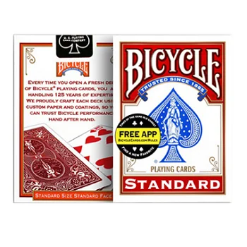 Велосипедный всадник задний стандартный индекс игральные карты красный/синий колода секунды покер Запечатанный USPCC США волшебные карты фокусы реквизит - Цвет: Native Red