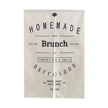 

Cotton Linen Japanese Style Door Curtain Home Decoration Kitchen Separate Curtains Living Room Kitchen Curtains Sheer Curtains