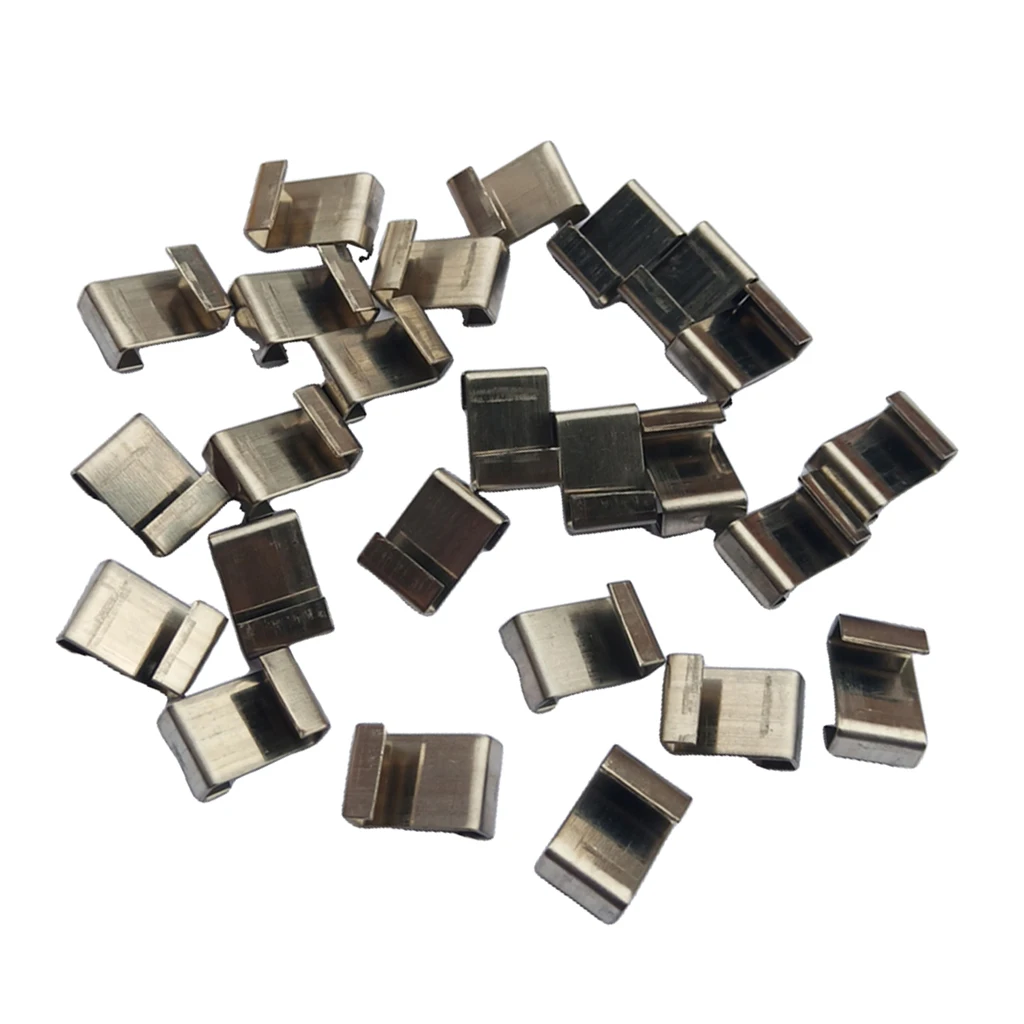 25pcs Stainless Steel Greenhouse Clips for Repairing Greenhouse Glazing Frames