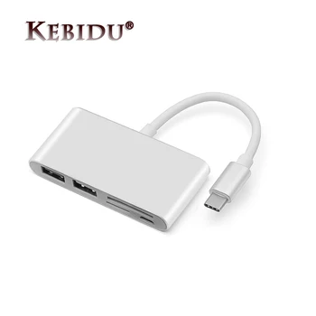 

New 5 In 1 USB HUB Card Reader USB Type C Hub OTG USB-C Micro USB Power Adapter For Macbook Air Pro Surface Pro 6 Huawei Mate 20