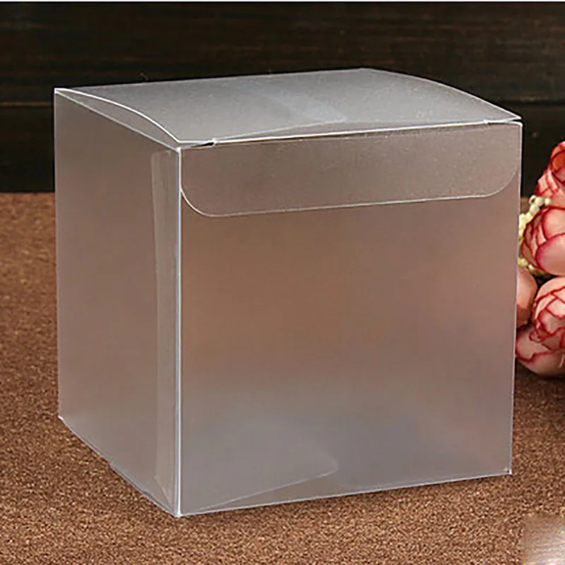 

8*8*8cm Square PVC Anti-Scratch Scrubs Custom Box Packing Custom Gift Boxes Candy/Cupcake/Soap/Cookie/Chocolate packaging Box