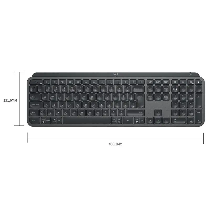 Горячая Распродажа клавиатура износостойкие однотонные Logitech MX ключи 2 4G Bluetooth