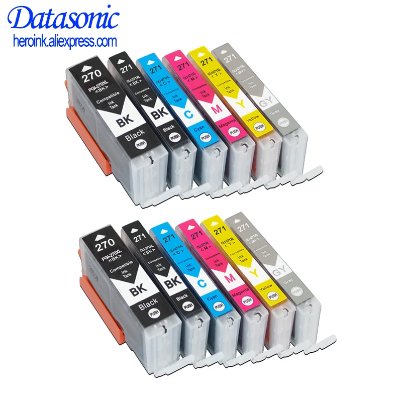 COAAP Compatible canon Pixma MG5700 MG6800 TS5055 TS9050 TS9055 Printer ink  cartridge pgi570 BK CLI571 BK/C/M/Y/GY 6pcs