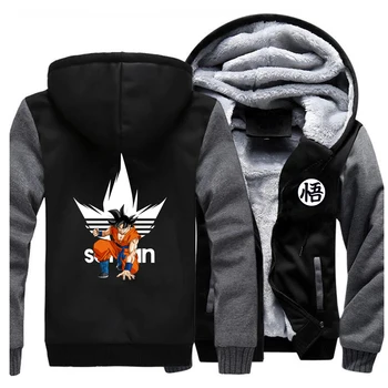 

Dragon Ball Zip Hoodies For Male New Arrival Fleece Hip Hop Sportswear Men Casual Ultra Instinct Mens Warm Coat Outwear Clothes