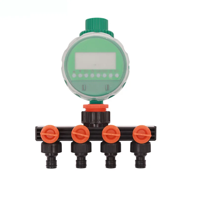 

Automatic LCD Display Watering Timer Garden Watering Timer Irrigation Controller 4-Way Bypass System for 4/7 or 8 / 11mm Hose