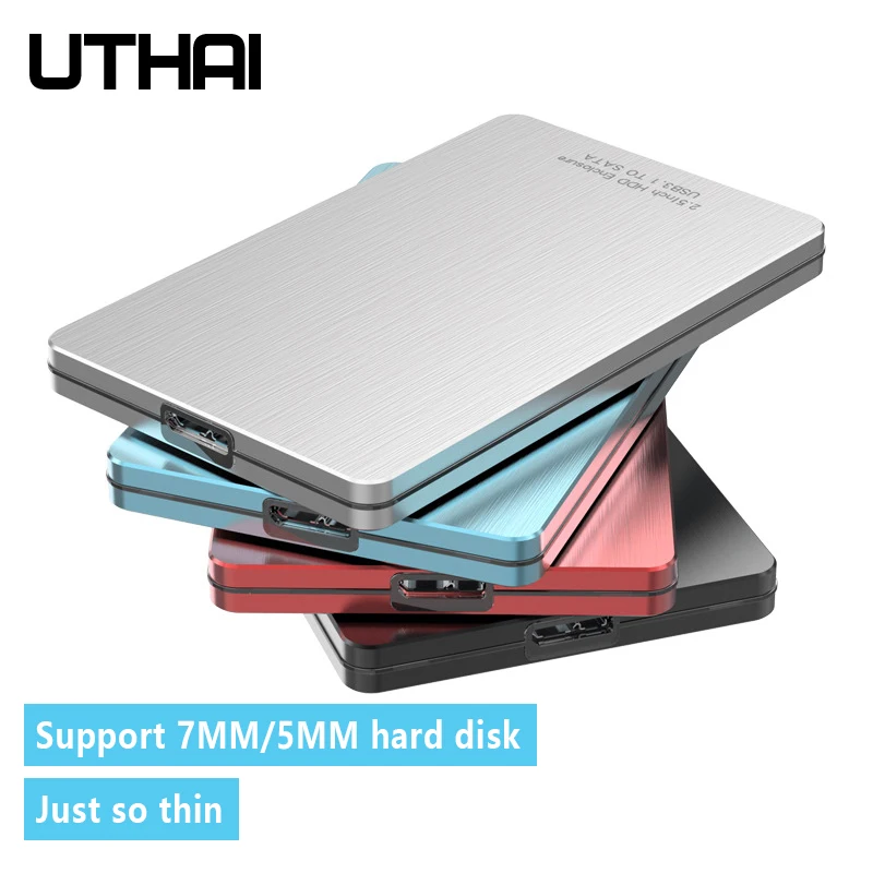 UTHAI G13 Aluminum Alloy USB3.0 High Speed 7mm Mobile Hard Disk Enclosure 2.5 British SATA Hard Disk Enclosure