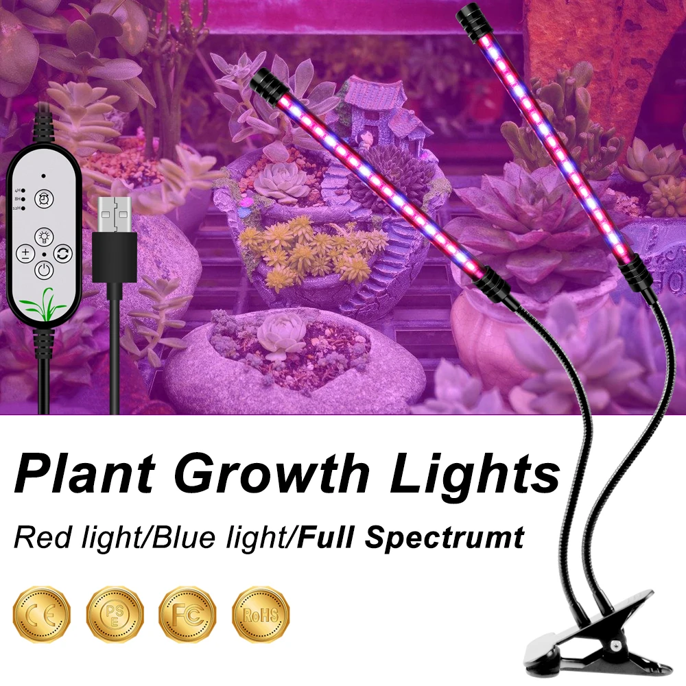 

LED Grow Light USB Full Spectrum LED 5V LED Plant Light Lamp For indoor Vegetable Flower seedling Grow Room Grow Tent Indoor