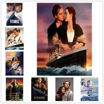 

Full square Diamond Mosaic Embroidery Needlework Craft DIY 5D Diamond Painting gift Cross Stitch Movie poster Titanic WG1431