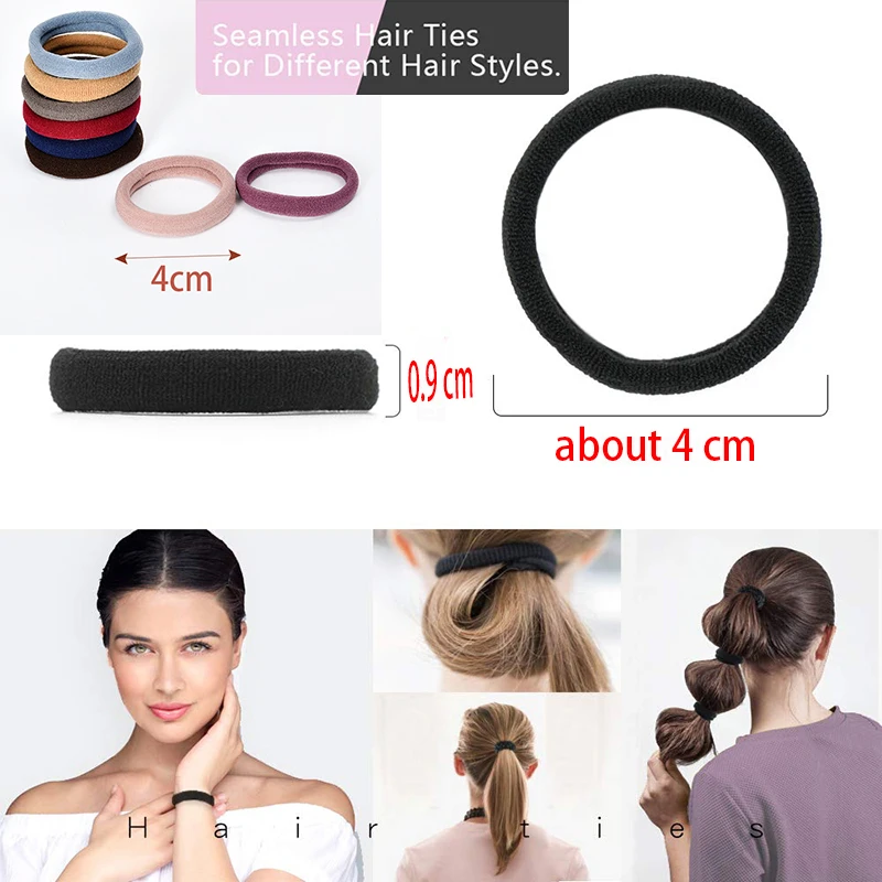 10/50/100 Pcs/set Women Girls Colors Soft Scrunchies Elastic Hair Band Lady  Lovely Solid Rubber Bands Female Hair Accessories - Hair Ties - AliExpress