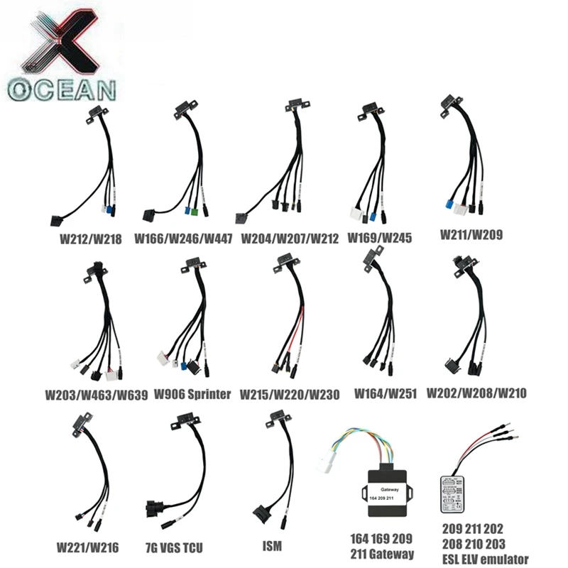 Il Cavo Di Prova Cluster Eis Elv Funziona Con Abrites Vvdi Mb Cgdi Mb Autel + Emulatore Gateway + Emulatore Elv Esl Per Mercedes Per Benz