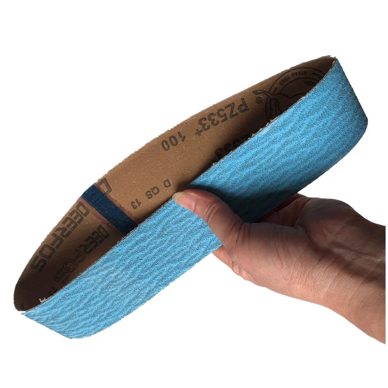 

Deer PZ533 Fused Zirconia Alumina Abrasive Belt Paintcoat Sandbelt 686*50 Import lan sha Abrasive Belt 40-120 # Customizable
