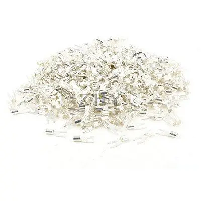 

1000 Pcs 2.6mm Wire Cable Connector Copper Lug Non-insulated Fork Terminal