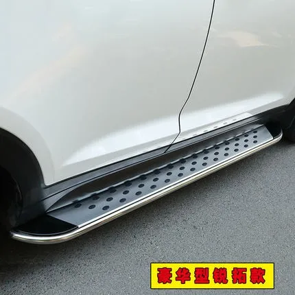 Высококачественные алюминиевые автомобильные ходовые панели, Автомобильные Боковые ступенчатые педали для Nissan x trail T32-, автомобильный Стайлинг - Color: Design 5